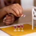 thumbnail image 4 of 8 copas de vino tinto en miniatura, modelo de copa de vino, accesorios para casa en miniatura, 4 of 7
