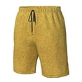 thumbnail image 5 of Disketp Men'S Swim Trunks Hawaiian Breathable Surf Beach Swimsuits Mesh Lining Beach Shorts With Pockets-Gold Shiny, 5 of 9