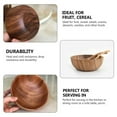 thumbnail image 7 of Visland Natural Acacia Wooden Salad Serving Bowl, Premium Handcrafted Wood Bowl Utensil, Fruit Bowl, Great Holiday Gift, 7 of 7