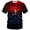 Red, variant on Rebaike Men's Spider Web Graphic T-Shirt All Over Print Halloween Tee