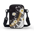 thumbnail image 2 of HELLHERO Music notes Shoulder Bag with Leakproof Crossbody Sling Bags Vintage Polyester, 2 of 7
