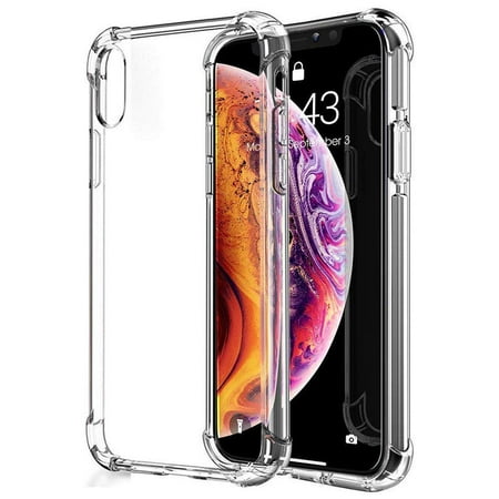 Njjex iPhone XS Max / iPhone X / iPhone XS Case, Apple iPhone XS Max/ XS / X Crystal Clear Shock Absorption Technology Bumper Soft TPU Cover Case For iPhone XS Max/iPhone XS(2018)/iPhone X (Best Iphone X Cover)