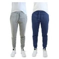 thumbnail image 4 of Mens Fleece Jogger Sweatpants With Zipper Pockets (2-Pack), 4 of 7