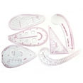 thumbnail image 1 of 6PCS French Metric Ruler Clothing Fashion Ruler Curve Shaped Grading Rulers Sewing Tools for Sewing Dressmaking Pattern Design DIY Clothing Bendable Drawing Template, 1 of 7