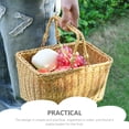 thumbnail image 4 of HEATSHAKING Woven Fruit Storage Basket Fruits Basket Khaki 1Set, 4 of 5