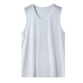thumbnail image 3 of JLFKNG Mens Tank Top Breathable Ice Silk Tank Tops For Men Breathable Loose Fit Crew Neck Gym Fitness Sports Sleeveless T-Shirts Comfy Summer Clothes, 3 of 4