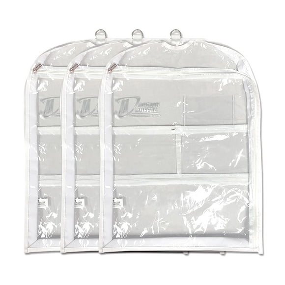 Bolsa de ropa Dream Duffel para disfraces de baile, paquete de 3, transparente