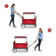 thumbnail image 5 of Radio Flyer Convertible Stroll N Wagon with Pull & Push Handle, Red/Black, 5 of 12