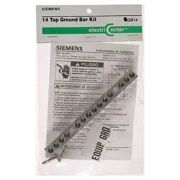 Siemens ECGB10 Ground Bar Kit, 10 -Terminal, 14 to 4 American Wire Gauge Wire, Aluminum And Copper