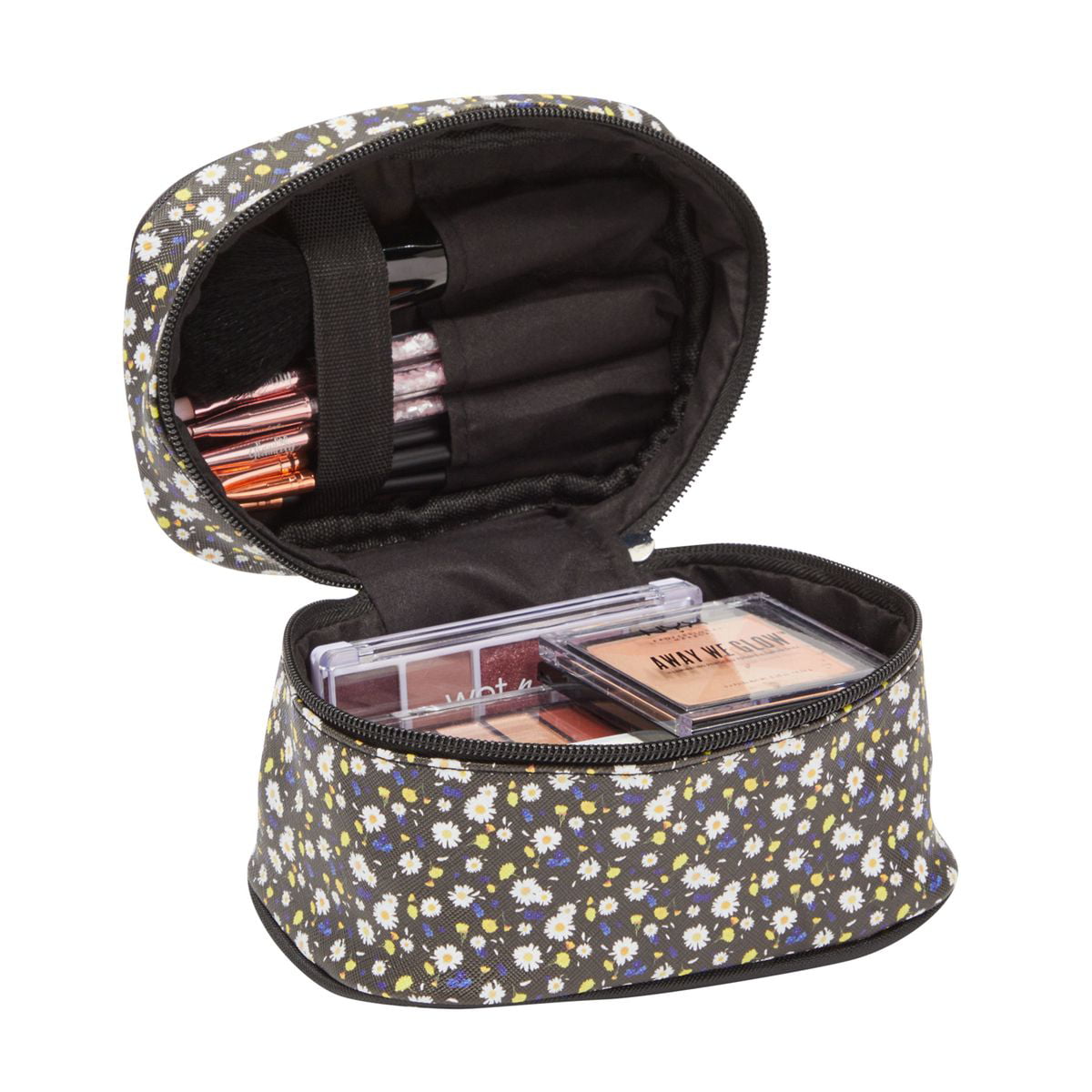 Under One Sky 3 Piece Makeup Cosmetic Bag Set Train Case Set Pink/Clear NWT