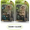 WowWee Untamed Skeleton by Fingerlings Raptor & T-Rex Interactive Collectible Dinosaur | Gloom (Sand) + Doom (Ash)