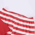 thumbnail image 4 of Bjutir Matching Christmas Pajamas For Family Kids Christmas Pajamas Set Printed Long Sleeve Top With Stripe Trousers Two Piece Set Sleepwear,Red,Size 4-5 Years, 4 of 8