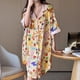 thumbnail image 1 of Camisones de dibujos animados de verano para mujer, ropa de dormir de animales, falda de seda de hielo, cárdigan cómodo, ropa de casa, lencería de moda, bata de noche, 1 of 5