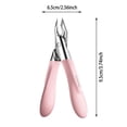 thumbnail image 2 of Stainless Steel Nail Clipper for Thick Nails Non Handle Easy Grip Portable Durable Cuticle Trimmer Manicure Pedicure Tool, 2 of 3