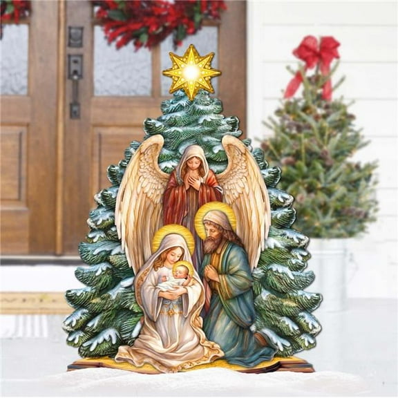 48' Holy Family Nativity Outdoor Decor by G. Debrekht - Nativity Holiday Dcor