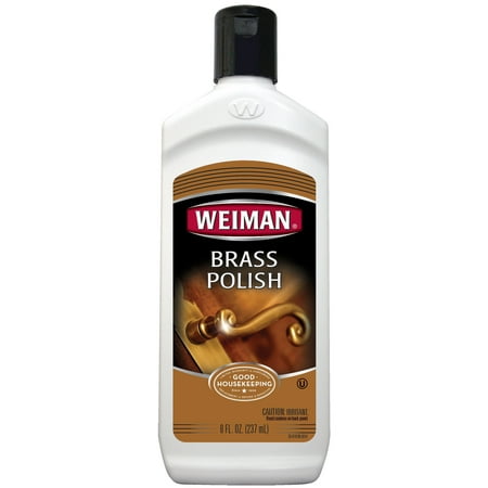 Weiman Brass and Copper Polish and Cleaner - 8 Ounce - Gently Clean and Remove Tarnish Without Scratching (Best Way To Clean Brass And Copper)