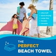 thumbnail image 2 of Kaufman 4 Pack Racing Stripe Velour Beach Towel 32x62, 2 of 7