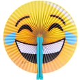 thumbnail image 4 of Rhode Island Novelty 10" Style Emoji Ventilateurs en Papier Pliable (Pack de 12), 4 of 4