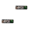 thumbnail image 3 of Reloj de pared clásico Toystoory ABS temporizador digital LED 15 grandes opciones de ubicación alimentado por batería Negro+Blanco+Verde, 3 of 6