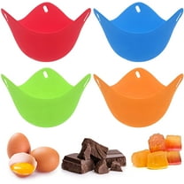 Egg Poacher Silicone Egg Poaching Cups, Make Perfect Poached Eggs in Minutes
