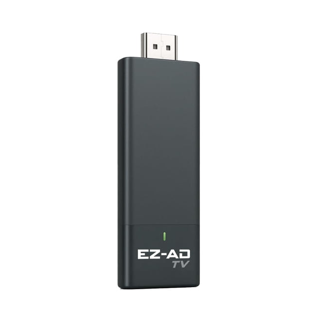 TV Stick Digital Signage Player 4K, Cloud-Controlled Media Player with PowerPoint Upload, Auto Content Updates, Free Plan, AI Image Enhancer, Mobile