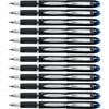 Uni-ball Jetstream Ballpoint Stick Pen, Blue Ink, Bold, 3 Count