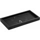 thumbnail image 1 of Bathroom Vanity Tray, 8 x 4 inch Resin Dresser Jewelry Ring Dish for Perfume Soap Towel Bathroom Accessories, Mini, Ink Black, 1 of 4