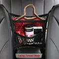 thumbnail image 2 of Car Seat Storage Net, Stretchable Elastic Mesh Pet Barrier Organizer Between Seats for Auto Accessories, 2 of 7