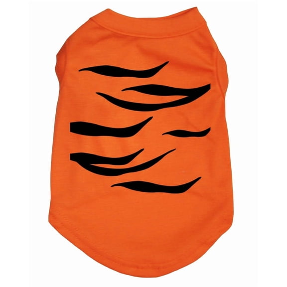 Petitebelle Tiger Print Puppy Dog Shirt (Orange, Small)