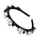 thumbnail image 1 of Banda para el cabello con perlas de moda Tejido Flequillo Clips para peinados Diademas trenzadas Horquilla Racimo de perlas Diadema de boda Corona de novia, 1 of 5