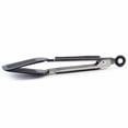 thumbnail image 3 of Norpro 8" Stainless Steel Mini Slotted Spatula Locking Serving Tongs 3 Pack, 3 of 7