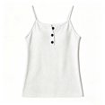 thumbnail image 4 of Hauaitttt Knit Adjustable Camisole with Button Details for – Stretchy Tank Top Without Sleeves and Seaming Sports Top Women, 4 of 4