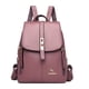 thumbnail image 3 of Mochila de cuero suave pu estilo mujer moda casual verano pequeña mochila estudiante simple mochila escolar, 3 of 6