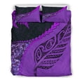 thumbnail image 4 of Juego de cama Paua Shell Maori Silver Fern, Violeta, 4 of 6