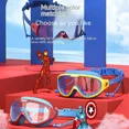 thumbnail image 5 of Gafas de natación para niños Bandai Spider-man Aisha, gorros de natación para niños y niñas, gafas de natación impermeables, antivaho, gafas de buceo HD, 5 of 5