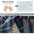 thumbnail image 4 of Winter Christmas Classic Design Shower Curtain for Bathroom Shower Curtain Set with 12 Hooks Waterproof Fabric Bath Curtain for Bathtub Restroom Decor, 72 X 72 in, 4 of 6