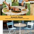 thumbnail image 6 of Elastic Fitted Round Tablecloth, Spring Floral Waterproof Stretch Table Cover for 36"-44" Tables, Summer Botanical Farmhouse Vintage Washable Outdoor Tablecloths for Patio, Picnic, Camping, 6 of 9