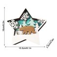 thumbnail image 3 of Fiudx Adornos de Madera, Diseños Artesanales de Papá Noel y Muñeco de Nieve, Figuras de Madera Talladas con Detalles, Escena de Bosque Natural, Decoración para El Hogar y La Oficina, Regalo Único, 1, 3 of 5