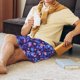 thumbnail image 5 of Fotbe Skull daisy purple Pantalones Cortos de Pijama para Hombre, Ropa de Dormir, Pantalones de Pijama Cortos para Hombre-Medium, 5 of 6