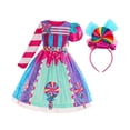 thumbnail image 3 of Vestido de Princesa colorido Strade Fareast Limited para niñas 120 con diadema, 3 of 8