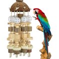 thumbnail image 2 of Bloques de madera colgantes Wdftyju para loros 20.8 pulgadas accesorios de salud, 2 of 9
