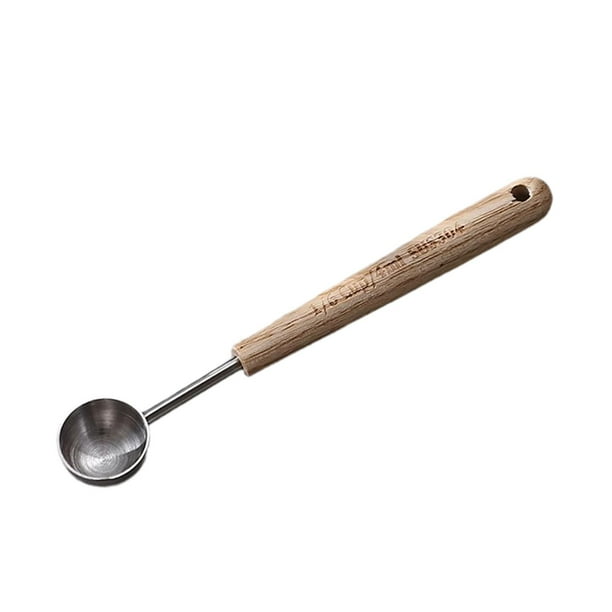 Cuchara medidora para café expreso, multifuncional, de acero inoxidable, ligera Pequeño