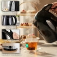 thumbnail image 3 of OVENTE Electric Kettle, 1.7L Fast Boiling Water Heater for Coffee or Tea, BPA Free with Water Level Gauge, Auto Shut-Off, Boil-Dry Protection, Indicator Light and Removable Filter, Black KP72B, 3 of 9