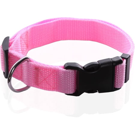 Adjustable Nylon Dog Collar pet Collar 1 Inch 3/4 Inch 5/8 Inch Wide for Large Medium Small Dogs