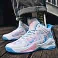 thumbnail image 6 of Sneakers, Men's High-top Basketball Shoes, Breathable Sports Shoes for Outdoor Street Fashion Trend, Anti-slip,  Youth Boys, Sports Competition Shoes for Adults Wear-,, 6 of 9