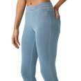 thumbnail image 3 of No nonsense - Leggings clásicos de Talla Grande para Mujer con Bolsillos Traseros Reales, Jeans elásticos de Cintura Alta, Tela Vaquera Ligera, Talla 2X, Mezclilla Clara, 2XG, 3 of 5
