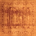 thumbnail image 1 of Ahgly Company Indoor Square Oriental Orange Traditional Area Rugs, 4' Square, 1 of 4