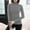 Blue, variant on Women Long Sleeve Tops Solid High Neck Fleece Thick Straight Hem Fall Winter Shirts