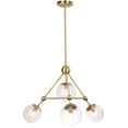 thumbnail image 4 of Safavieh Bain 4-Light Modern Glam Triangular Prism Pendant, 4 of 6