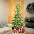 thumbnail image 6 of Flower Dance® 4ft Christmas Tree with 100 Warm White LED Lights, 298 PE+PVC Tips, Auto-Unfold Memory Wire, Hinged Structure & Stable Metal Stand – Easy Assembly Holiday Tree, 6 of 13